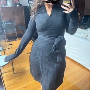 Vintage Rare Balletcore Merino Wool Diane Von Fursternberg Wrap Dress